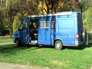 Campervan at Reisdorf campsite