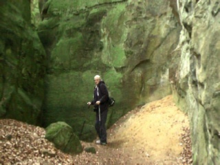 Caroline on the Mullerthal to Consdorf walk