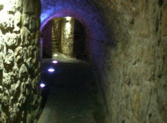 Casemate tunnels inside the Bock promontory